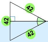 trig tree symmetry is equilateral triangle on side