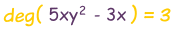 degree notation