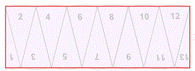 rectangle is (pi x radius) by radius